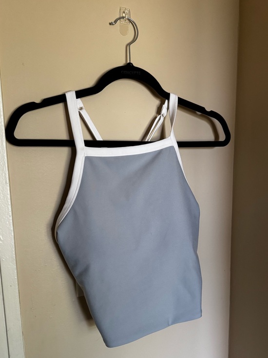 Abercrombie & Fitch Tops - YPB Light Blue Tank Top with White Trim